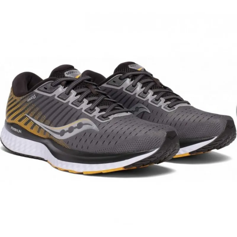 Saucony charcoal yellow on sale